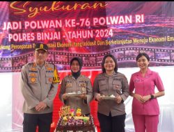 Hari Jadi Ke-76, Polwan RI Polres Binjai Menggelar Syukuran Bersama Masyarakat