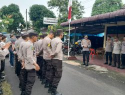 Masuki Tahapan Pemilu Personil Polres Binjai Lakukan Pengamanan Tahapan kampanye