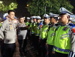 Kapolres Binjai cek langsung kesiapan personil di pos PAM operasi ketupat toba 2025