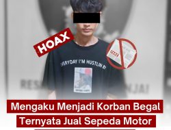 Mengaku Menjadi Korban Begal, Ternyata Jual Sepeda Motor Karna Terlilit Pinjol