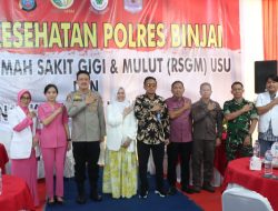 Adakan Bakti Kesehatan, Polres Binjai Berkolaborasi Bersama RS. Gigi dan Mulut USU dan Dinas Kesehatan Kota Binjai