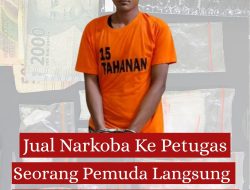 Jual Narkoba Ke Petugas, Seorang Pemuda Langsung Di Gelandang Ke Polres Binjai