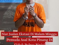 Niat Jualan Ekstasi Di Malam Minggu, Pemuda Asal Kota Pinang Di Ciduk Polres Binjai