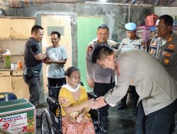 Polres Binjai Salurkan Bantuan Kursi Roda dan Bedah Rumah Dalam Rangka Hari Bhayangkara Ke-79