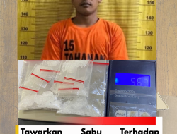 Tawarkan Sabu Terhadap Petugas, Seorang Pria Di Gelandang Ke Polres Binjai