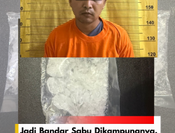 Jadi Bandar Sabu Dikampungnya, Dikibuskan Warga Akhirnya Di Ciduk Polres Binjai