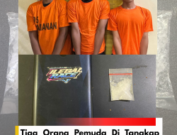 Tiga Orang Pemuda Di Tangkap Polres Binjai Saat Edarkan Narkoba Di Binjai Utara