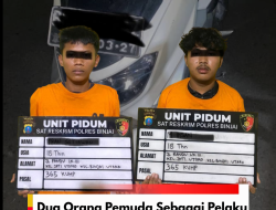 Dua Orang Pemuda Sebagai Pelaku Curanmor, Ditangkap Polres Binjai