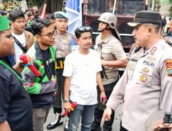 Polres Binjai Kawal Aksi Unjuk Rasa Berjalan Aman Dan Kondusif