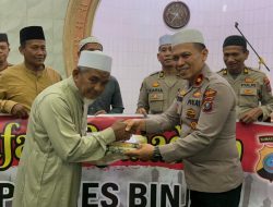 SAFARI RAMADHAN 1447 H POLRES BINJAI DENGAN WARGA KELURHAN TIMBANG LANGKAT DI MASJID