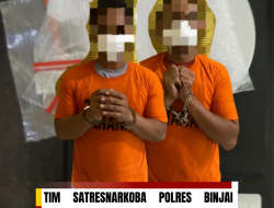TIM SATRESNARKOBA POLRES BINJAI UNGKAP KASUS SABU, DUA TERSANGKA DIAMANKAN