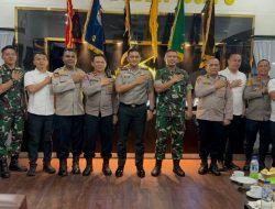 Perkuat Sinergitas TNI-Polri, Kapolres Binjai Bersama PJU Silaturahmi ke Mako Yonif Raider 100/PS.