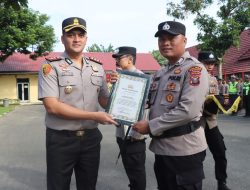 Kapolres Binjai Berikan Apresiasi Terhadap Personel Yang Berprestasi