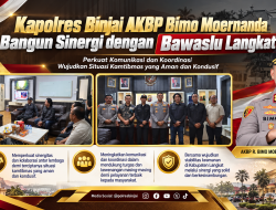 Kapolres Binjai AKBP Bimo Moernanda Bangun Sinergi dengan Bawaslu Langkat