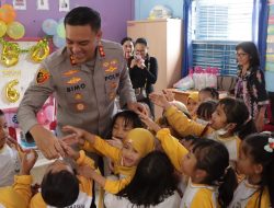 Kapolres Binjai Kunjungi TK Kemala Bhayangkari, Bangun Kedekatan Polisi dengan Anak Sejak Dini