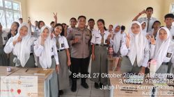 BHABINKAMTIBMAS POLSEK BINJAI UTARA SAMBANGI SMK TUNAS PELITA, EDUKASI BAHAYA NARKOBA DAN JUDI ONLINE