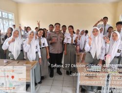 BHABINKAMTIBMAS POLSEK BINJAI UTARA SAMBANGI SMK TUNAS PELITA, EDUKASI BAHAYA NARKOBA DAN JUDI ONLINE